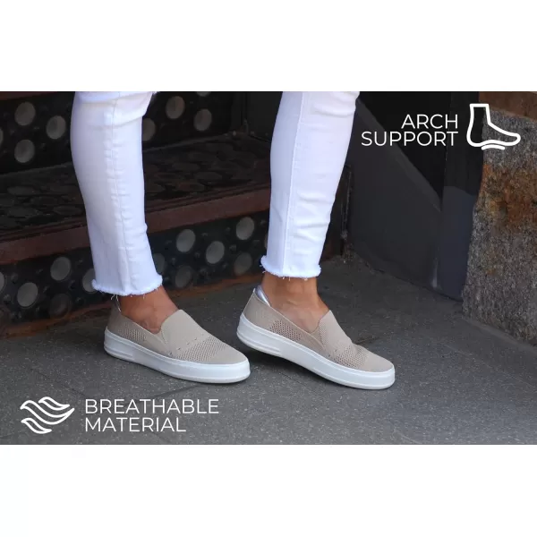 Dearfoams Women's Slip-On Lightweight Comfortable Sophie Loafers with Arch Support