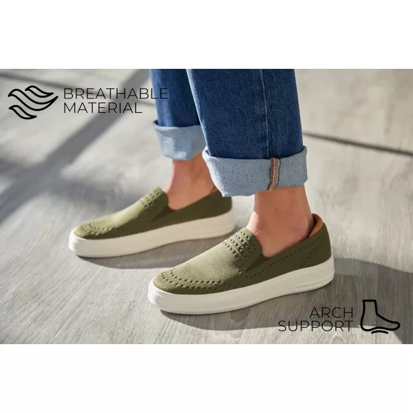 Dearfoams Women's Slip-On Lightweight Comfortable Sophie Loafers with Arch Support