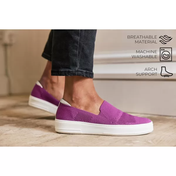 Dearfoams Women's Slip-On Lightweight Comfortable Sophie Loafers with Arch Support