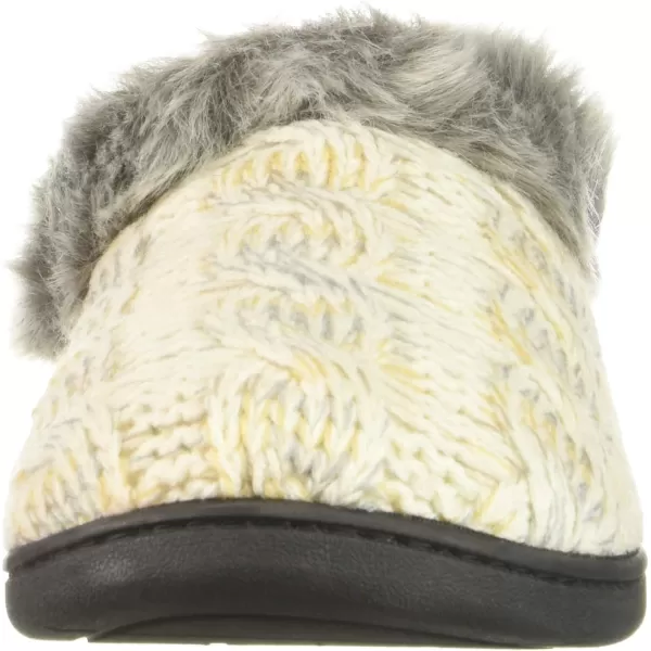 Dearfoams Women's Space-dye Cable Knit Clog Slipper