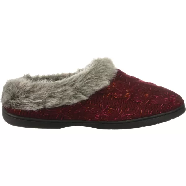 Dearfoams Women's Space-dye Cable Knit Clog Slipper