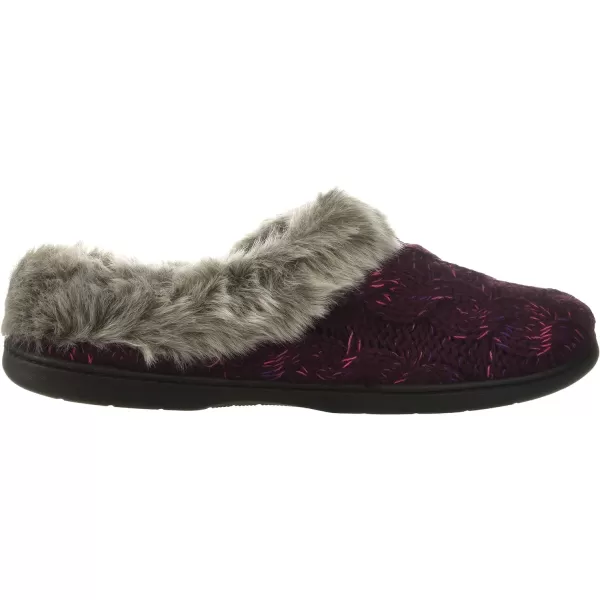 Dearfoams Women's Space-dye Cable Knit Clog Slipper