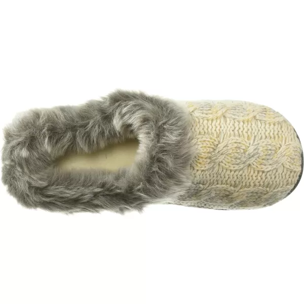 Dearfoams Women's Space-dye Cable Knit Clog Slipper
