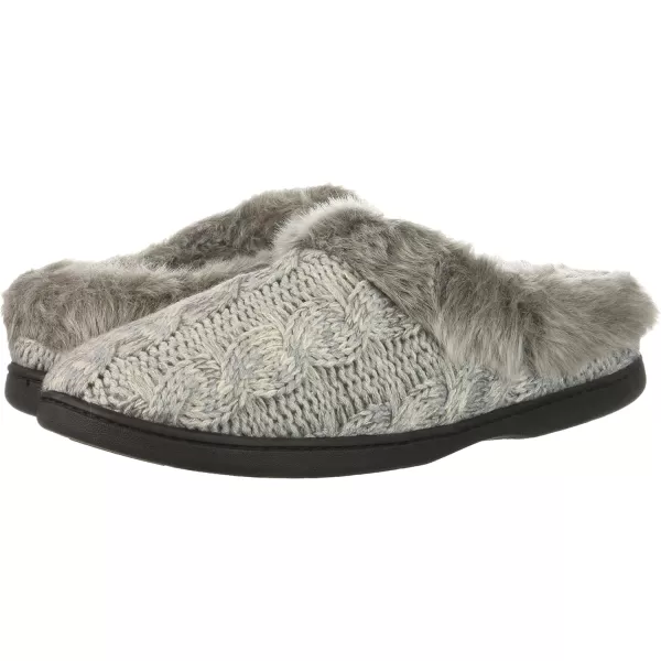 Dearfoams Women's Space-dye Cable Knit Clog Slipper