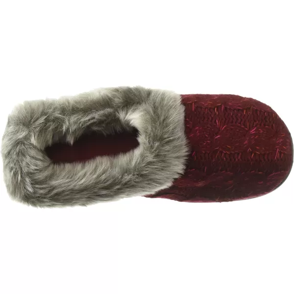 Dearfoams Women's Space-dye Cable Knit Clog Slipper
