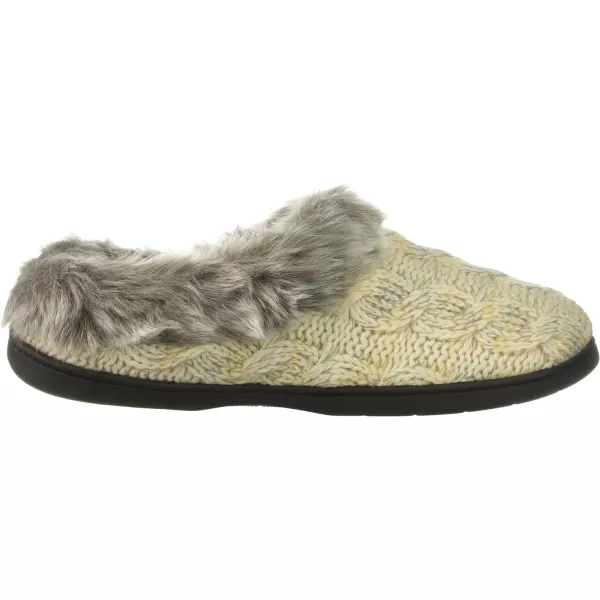 Dearfoams Women's Space-dye Cable Knit Clog Slipper