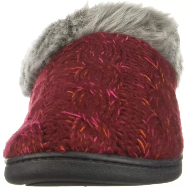 Dearfoams Women's Space-dye Cable Knit Clog Slipper