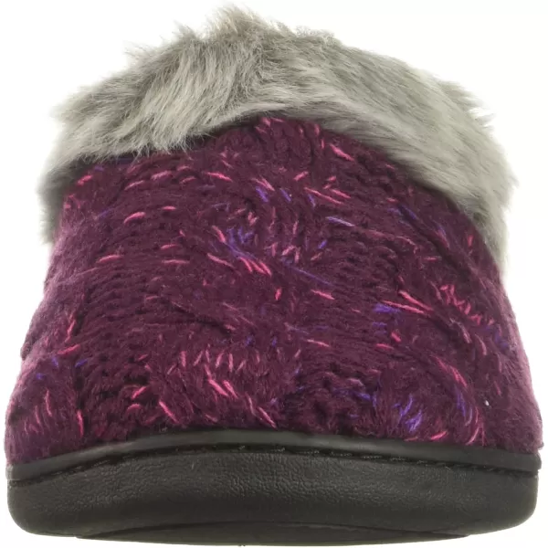 Dearfoams Women's Space-dye Cable Knit Clog Slipper