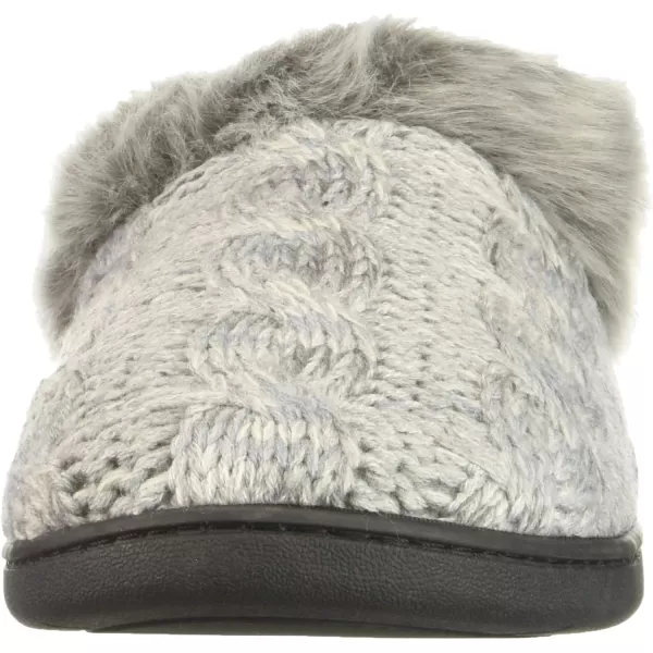 Dearfoams Women's Space-dye Cable Knit Clog Slipper