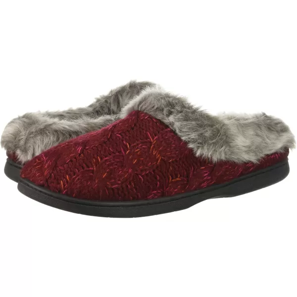 Dearfoams Women's Space-dye Cable Knit Clog Slipper