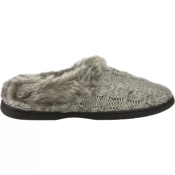 Dearfoams Women's Space-dye Cable Knit Clog Slipper