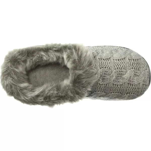 Dearfoams Women's Space-dye Cable Knit Clog Slipper