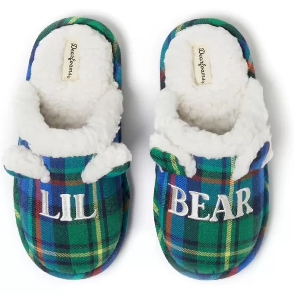 Dearfoams Easter Basket Stuffers Gifts for Kids Toddler Lil Bear and Baby Bear Slipper
