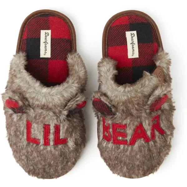 Dearfoams Easter Basket Stuffers Gifts for Kids Toddler Lil Bear and Baby Bear Slipper