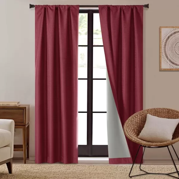 Dearfoams Energy Efficient Total Blackout Curtain Window Panel Set of 2, 37" x 95" Navy