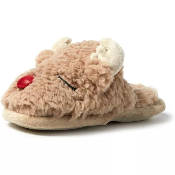 Dearfoams Matching Family Holiday Christmas Reindeer &amp; Turkey Scuff