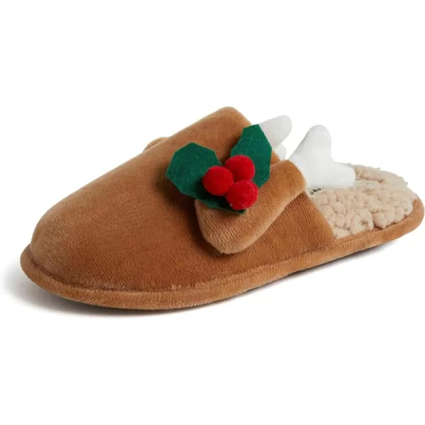 Dearfoams Matching Family Holiday Christmas Reindeer &amp; Turkey Scuff