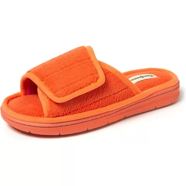 Dearfoams Women's Adjustable Indoor/Outdoor Machine Washable Memory Foam Slide Slipper