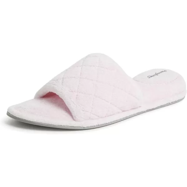 Dearfoams Women's Beatrice Terry Side Gore Slide Slipper