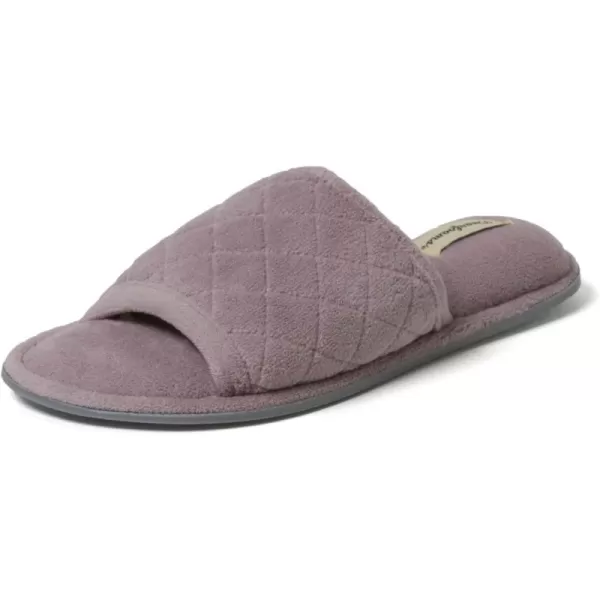 Dearfoams Women's Beatrice Terry Side Gore Slide Slipper