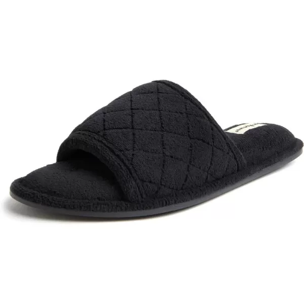 Dearfoams Women's Beatrice Terry Side Gore Slide Slipper