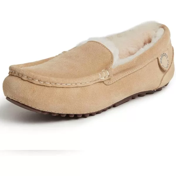 Dearfoams Women's Fireside Water Resistant Mel Shearling Moccasin Slipper