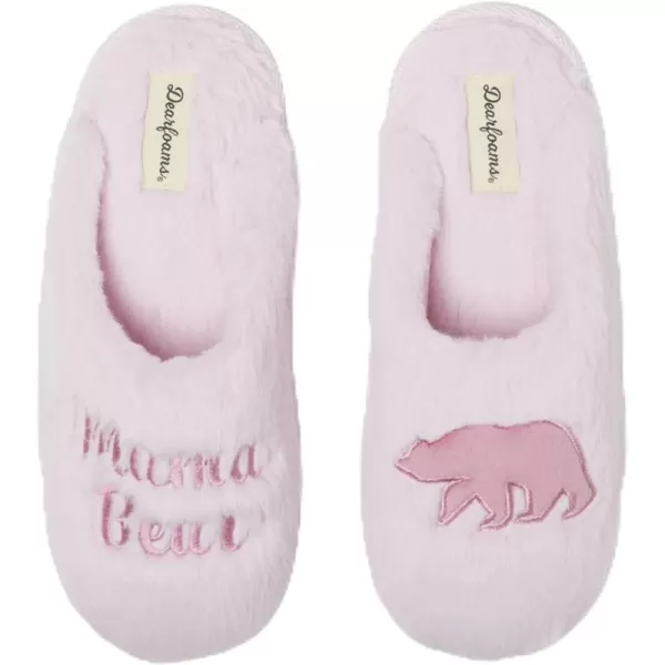 Dearfoams Women's Gifts for Mom Fluffy Cute Scuff Slipper