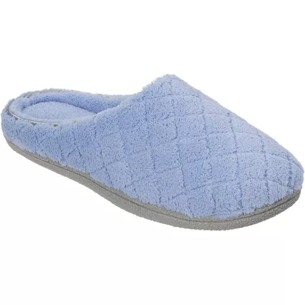 Dearfoams Women's Lacey Machine Washable Memory Foam Comfort Easy on/Off Clog Slipper
