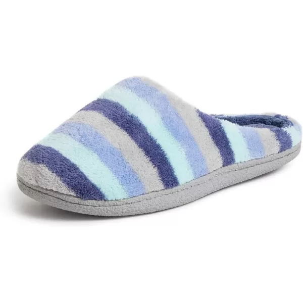Dearfoams Women's Leslie Washable Memory Foam Terry Clog with Wide Widths Slippers