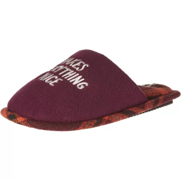 Dearfoams Women's Novelty Scuff with Eye Mask Slipper