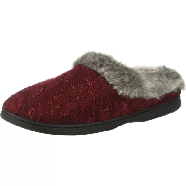 Dearfoams Women's Space-dye Cable Knit Clog Slipper