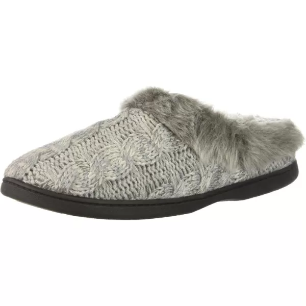 Dearfoams Women's Space-dye Cable Knit Clog Slipper