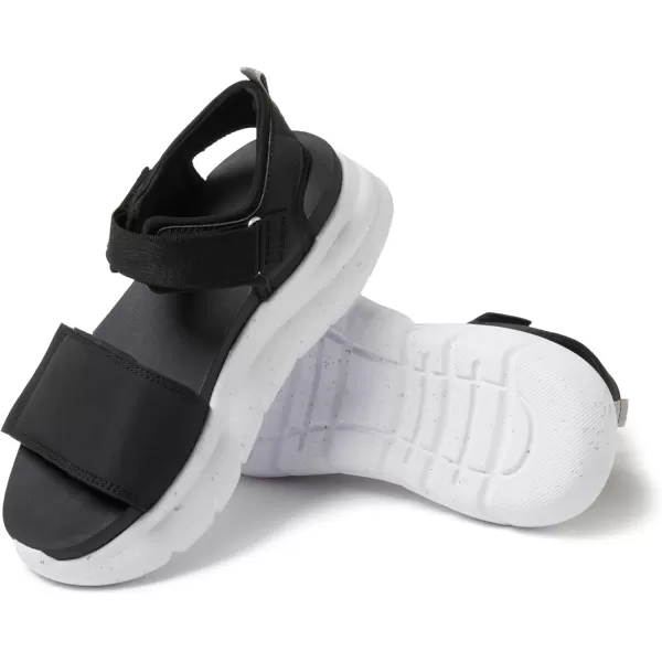 Dearfoams Women's Lightweight Comfortable Adjustable Platform Sandal