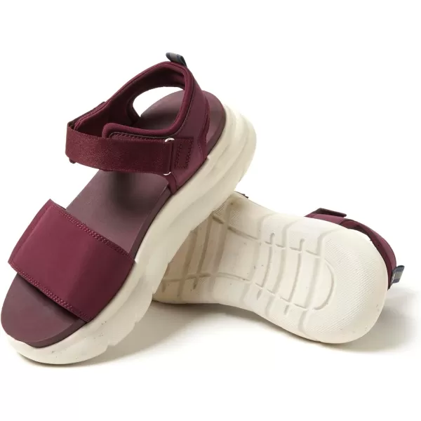 Dearfoams Women's Lightweight Comfortable Adjustable Platform Sandal