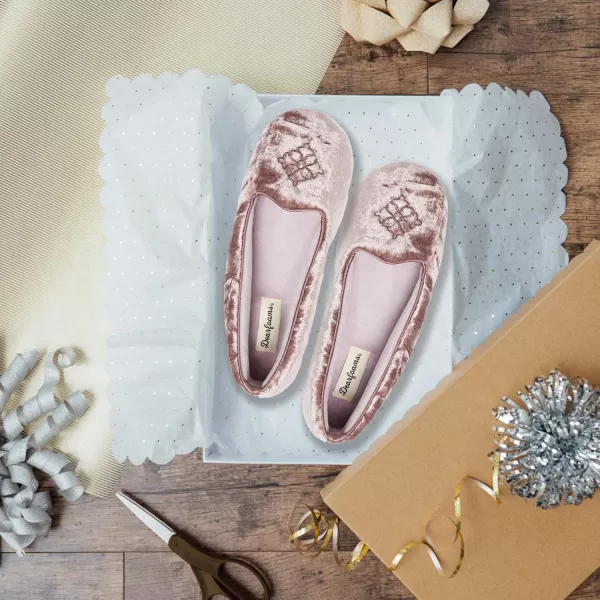 Dearfoams Women's Rebecca Chenille Closed Back Slipper