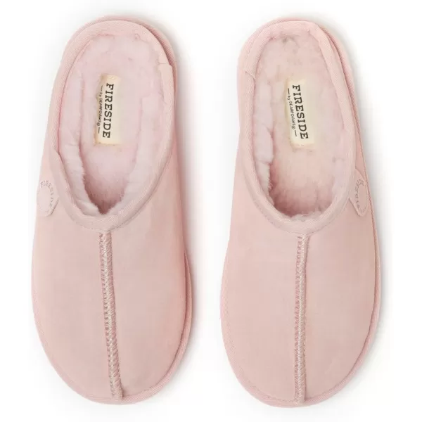 Fireside by Dearfoams Women's Greta Shearling Indoor/Outdoor Clog Slipper