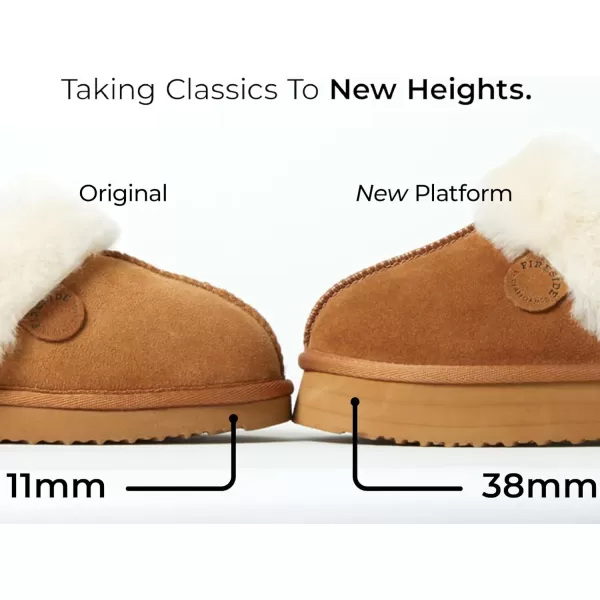 Fireside by Dearfoams Women's Greta Shearling Indoor/Outdoor Clog Slipper