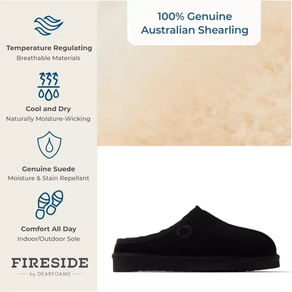Fireside by Dearfoams Women's Greta Shearling Indoor/Outdoor Clog Slipper