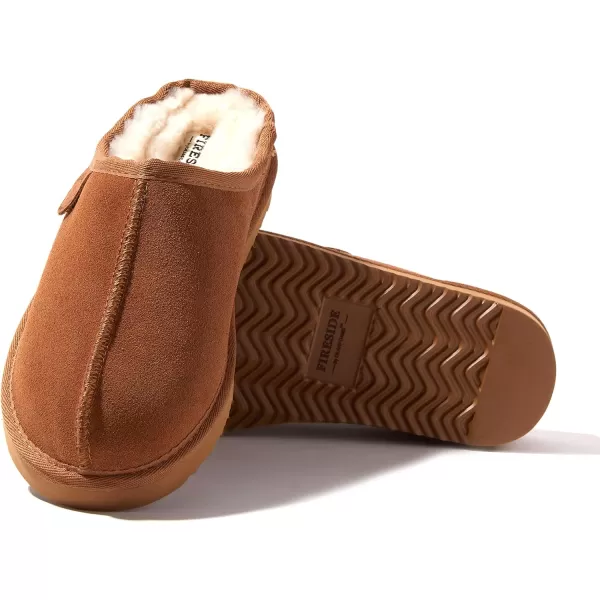 Fireside by Dearfoams Women's Greta Shearling Indoor/Outdoor Clog Slipper