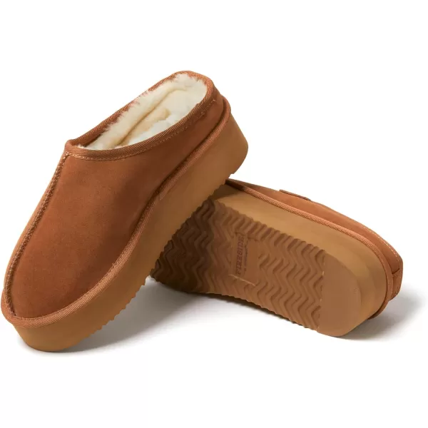 Fireside by Dearfoams Women's Greta Shearling Indoor/Outdoor Clog Slipper