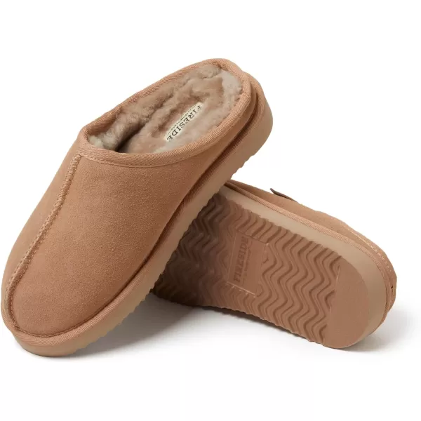 Fireside by Dearfoams Women's Greta Shearling Indoor/Outdoor Clog Slipper