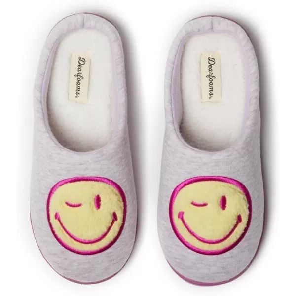 Dearfoams Smile Icon Retro Preppy Men's &amp; Women's Slipper