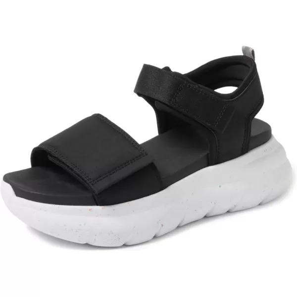 Dearfoams Women's Lightweight Comfortable Adjustable Platform Sandal