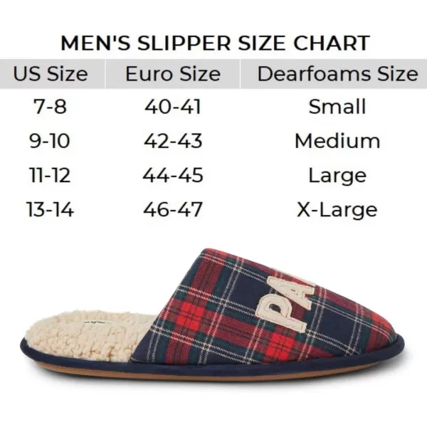 Dearfoams Men's Gifts for Dad Funny Fathers Day Papa Bear Slipper