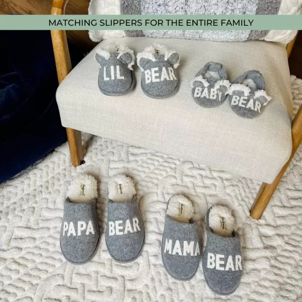 Dearfoams Men's Gifts for Dad Funny Fathers Day Papa Bear Slipper