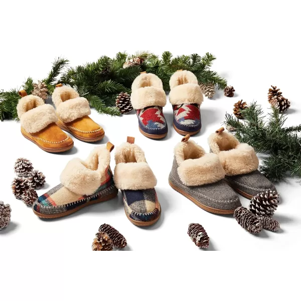 Dearfoams Women's Alpine Moritz Outdoor Arch Support House Shoe Bootie Slipper