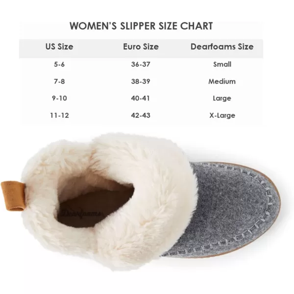 Dearfoams Women's Alpine Moritz Outdoor Arch Support House Shoe Bootie Slipper