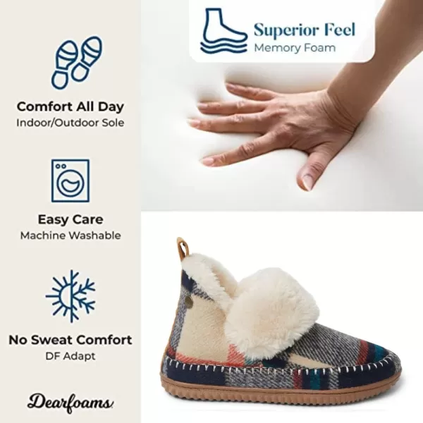 Dearfoams Women's Alpine Moritz Outdoor Arch Support House Shoe Bootie Slipper