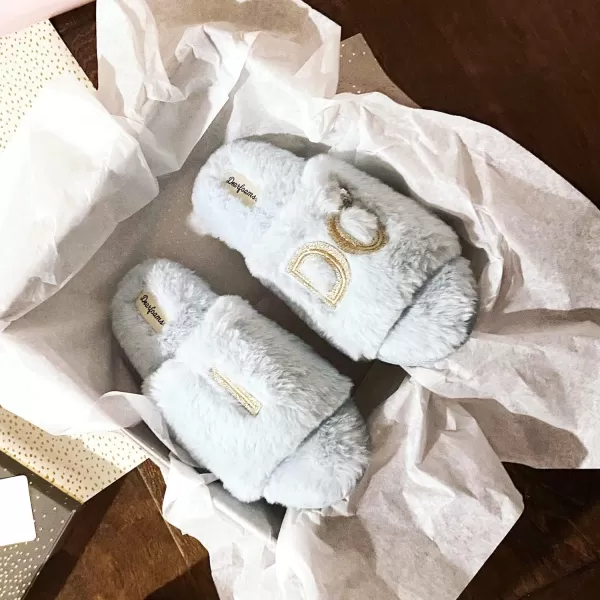 Dearfoams Women's Bride and Bridesmaid Gifts I Do Crew Slippers for Wedding and Bachelorette Party