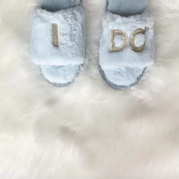 Dearfoams Women's Bride and Bridesmaid Gifts I Do Crew Slippers for Wedding and Bachelorette Party